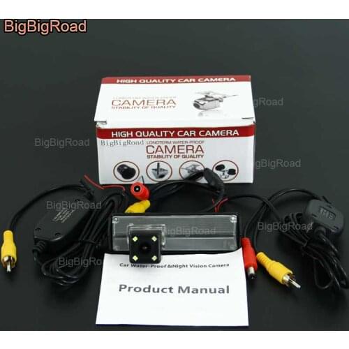 BigBigRoad For Mitsubishi Pajero Sport Grandis Challenger Wireless Camera Car Rear View Reverse Camera HD CCD Parking Camera