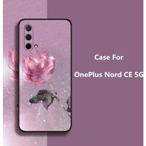 Cartoon Fish and Cat Case For OnePlus Nord CE 5G,TPU Painted Mobile Phone Shell Lovely Color Case.24 Colors