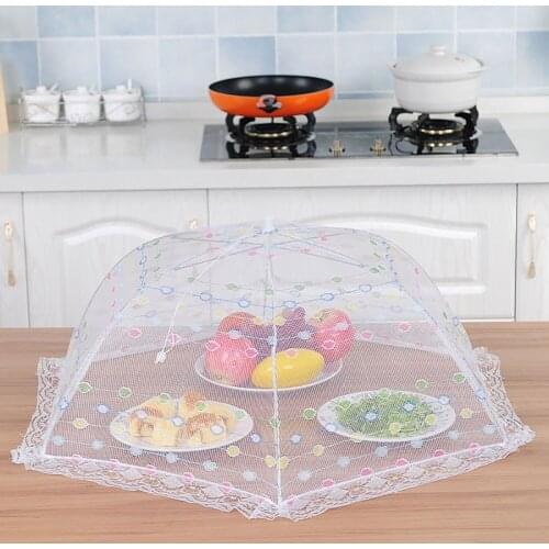 Umbrella Style Food Cover Anti Fly Mosquito Meal Cover Home Using Food Protector Cover Kitchen Gadgets Cooking Tools 4x4x44cm
