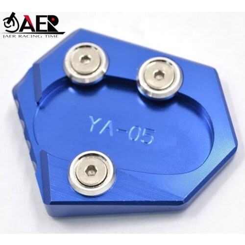 JAER For Yamaha MT09 FZ09 MT 09 FZ 09 2014-2020 Motorcycle Accessories CNC Side Kickstand Stand Extension Plate