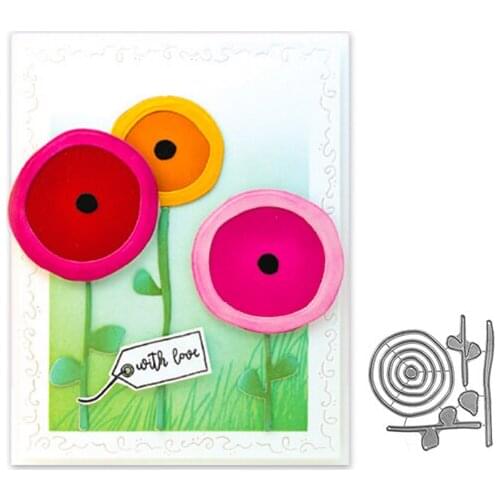 Julyarts Flower Circle New Dies Scrapbooking Stencils For DIY Scrapbooking Album Paper Card Embossing