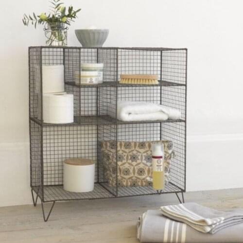 Metal Bookshelf 7 Eyed Floor Standing Rack WD-240