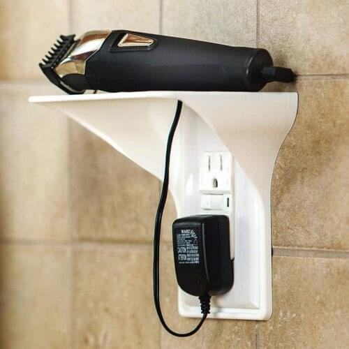 Ultimate Outlet Telephone Easy Installation Wall Outlet Shelf Power Perch Shelf Washroom Charger Shaver Multifunction Holder Hot