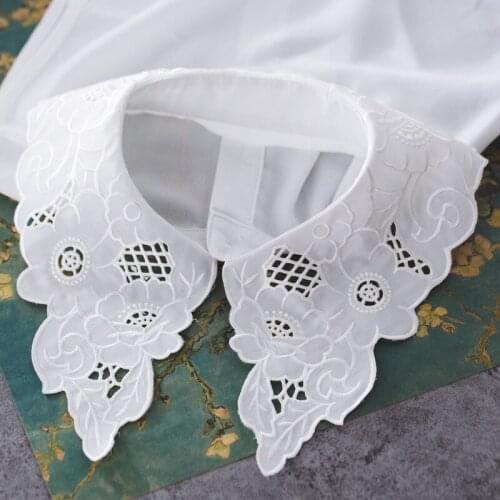 New Products Lace Decorative Hollow detachable Pointed collar bodice shirt collar with sweater shirt lace edge fashion wild
