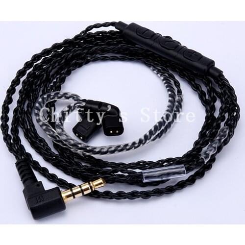 Upgrade wire with mic for ie80 se846 se535 se215 tf10 ue900 im70 im50 im03