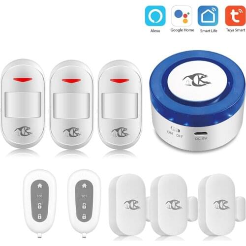 Tuya alarm security system Smart home WIFI Home Security Alarm System Tuya APP