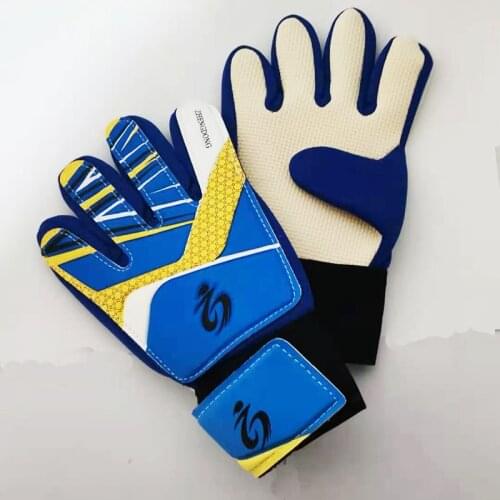 Children youth small kids entry-level goalkeeper gloves football anti-slip finger embossed goalie gloves