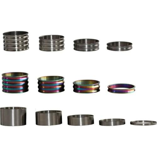 5/10/15/20mm Titanium Alloy Head Tube Spacer 1-1/8" For Fork Stem Bike Headset