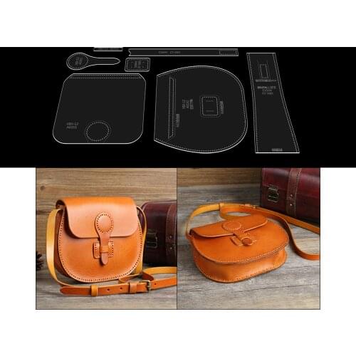 Handmade Leather Diy Tool Plate Type Drawing Acrylic Plate Type Template Mold Shoulder Bag Template Tool