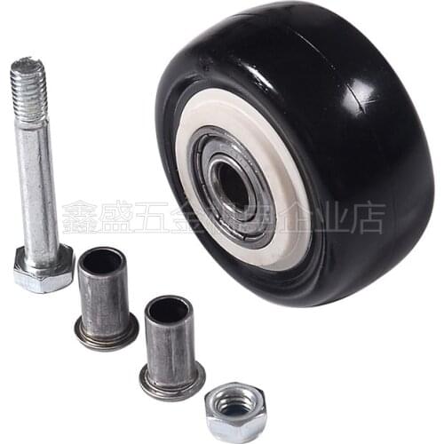 2 pcs Luggage Replacement Wheels for Suitcase Repair 50mm/66mm OD low noise Luggage Wheels Accessories PU Caster Wheels