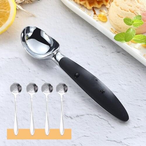 Cookie Scoop Ice Cream Scoop Stainless Steel Ice Cream Scoop with Comfortable Handle Trigger Kitchen Tool for Cookie Dough Pies