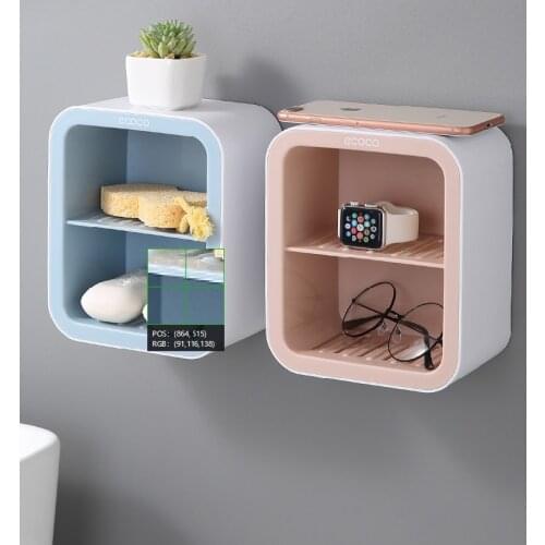 Bathroom Soap Rack Multifunctional Soap Dish Holder Soap Box Tray Storage Holder Plate Case Wall Mounted Bathroom Storage Shelf