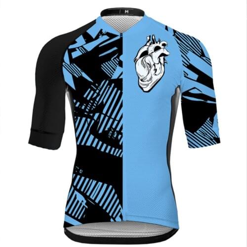 Tops Triathlon Bike Shirt With Open Cell Mesh Fabric Cycling Jersey Short Sleeve Men Shirts Summer Quick Dry Light Breathable