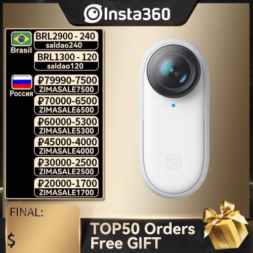 Insta360 GO 2 Action Camera Mini Anti-Shake Waterproof Portable Wearable 4K Sport Camera Suitable For VLOG YouTube Like Gopro