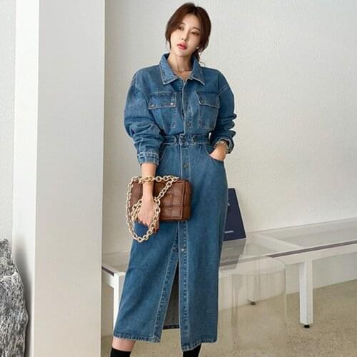 Модные джинсовые платья YATWAVS China At AliExpress