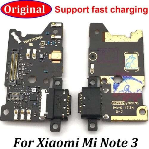 10Pcs/Lot, USB Charging Port Mic Microphone Dock Connector Board Flex Cable For Xiaomi Mi Note 3 Note3 Repair Parts