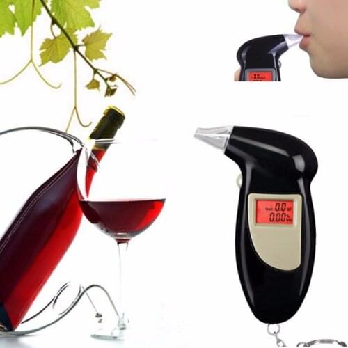 2PCS gas detector Car breathalyser Alcohol tester meter alcoholmeter Digital Breath Police Device Audible Alert Gas analyzer
