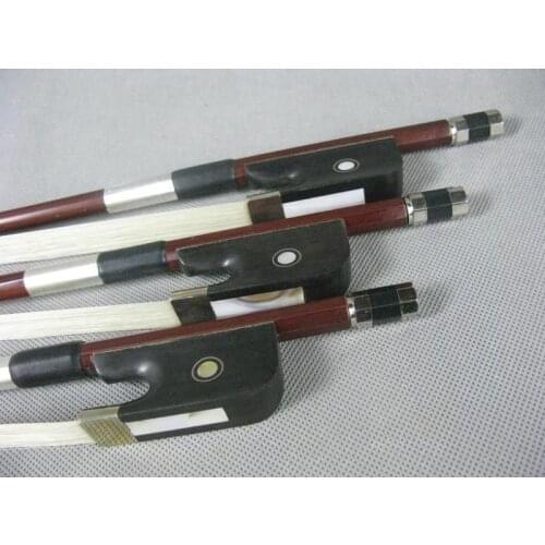 3pcs upright bass bow 3/4, Best France style brazilwood double bass bow 3/4