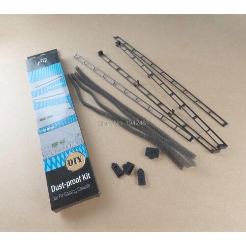 30sets/lot DIY Prevent Cover Case Mesh Jack Stopper Pack Dust Proof Kit for PS4 Gaming Console Free Shipping with Retail Package