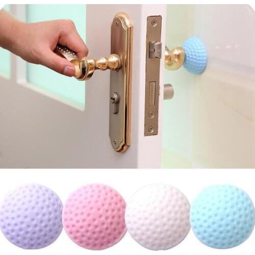300pcs 5cm Golf Modelling Rubber Fender Handle Door Lock Protective Pad Anti Collision Home Wall Stickers Thicken Mute Fenders