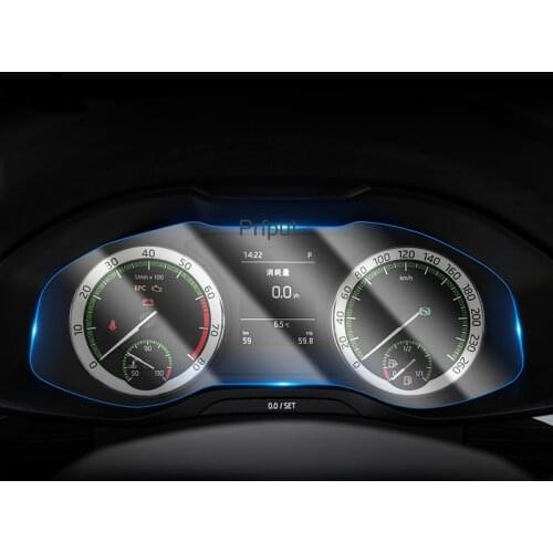For Skoda Kodiaq Karoq Superb 2017 2018 2019 Automotive interior Instrument panel membrane TPU LCD screen protector Decorative