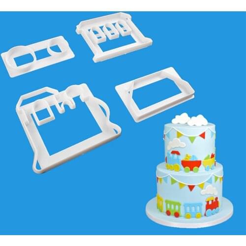 Small Train Biscuit Cutting Mold Chocolate Mold Cake Decoration Tools Baking Mold Birthday Wedding Decoration Kitchen