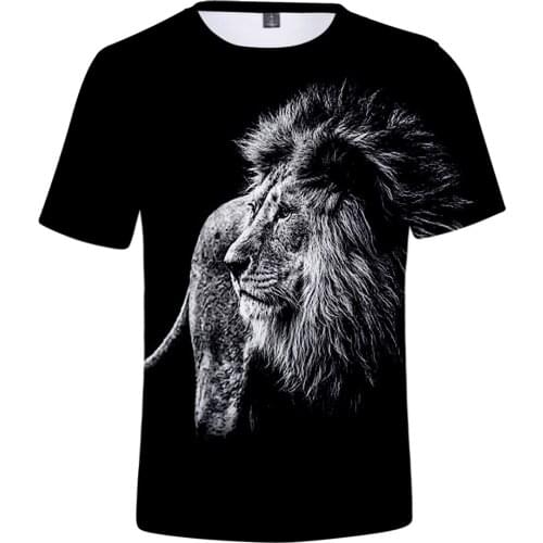 3D printed Animation The Lion King T-Shirt Men Women Short Sleeve Tops Fashion The Lion King 3D T shirt Men Summer black Tees
