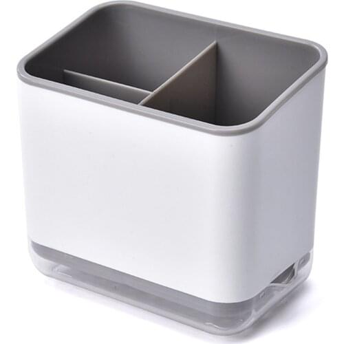 Kitchen Sorting Box Rack Drain Basket Kitchen Shelf Storage Storage Box Black Drain Chopstick Holder Compartment Kitchen Storage