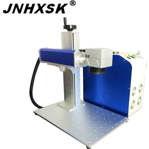 JNHXSK for sale laser marker raycus laser marking machine nameplate stainless steel metal cnc rotary axis desktop portable