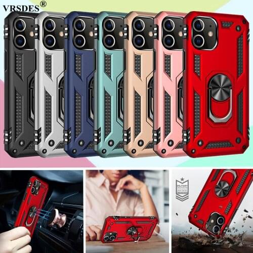 Magnetic Car Ring Holder Shockproof Case For iPhone 12 Pro Max SE 2 SE 2020 XR XS X 6 6S 7 8 Plus 11 12 Pro Max 2020 Capa Funda