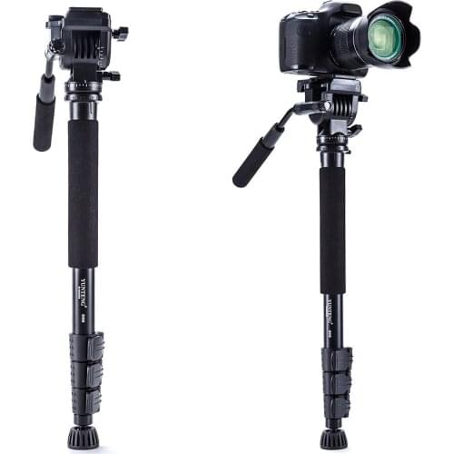 Yunteng 558 Pro Monopod + Fluid Pan Head Ball + DV Unipod Mobile Phone Clip Holder for Canon Nikon DSLR Camera VCT-558
