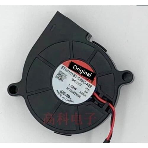 Original 100% working EF50151B1-C05C-A99 5015 12V Blower 50mm Lighting Turbine Fan 5cm Ultra-Quiet