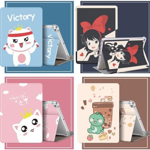 For iPad Air 1 2 9.7 inch Anti-fall Silicone Protective Case For iPad 10.2 2019 Air 3 10.5 Pro 11 2018 mini 4 5 7.9 inch Cover