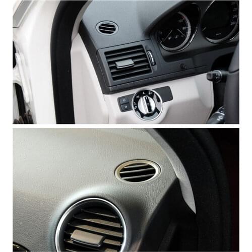 Air Vent W204 Left / Right Car Air Ac Vent Grille Cover Tabs For Mercedes W204 C300 C350 C630 C class 2008 2009 2010 2011