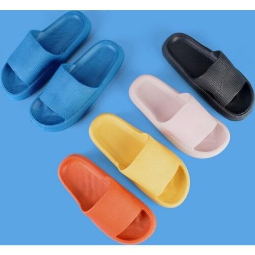 Women Men Summer Fashion Slippers Slide Sandals Beach High Heels Shower Thick Soft Sole Ladies Boys Girls Bathroom Shoes