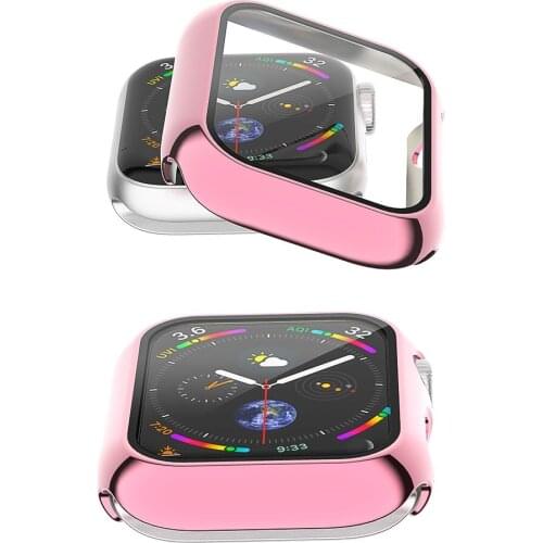 Glass+Cover For Apple Watch 6 Case 44mm 40mm iWatch Case 42mm 38mm bumper+Screen Protector apple watch Serie 5 4 3 SE Accessorie