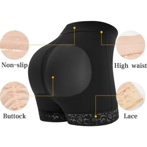 Women Shaper Hip Enhancers Fake Ass Butt Lifter Control Panties Push Up High Waist Slimming Underwear Plus Size Booty Shorts