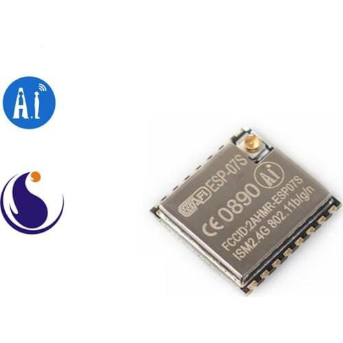 ESP-07S Ai-Thinker 2.4 GHz Wi-Fi module ESP8266EX Chip / Serial to WiFi / Wireless pass-through / AIoT Internet of things
