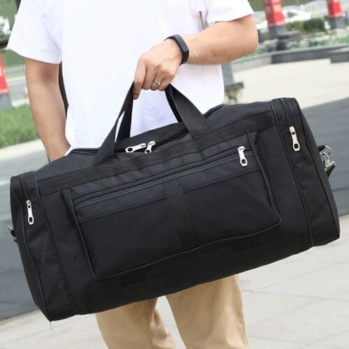 Women Men Nylon Travel Duffel Bag Carry On Luggage Bag Men Tote Large Capacity Weekender Gym Sport Holdall Overnight Bag