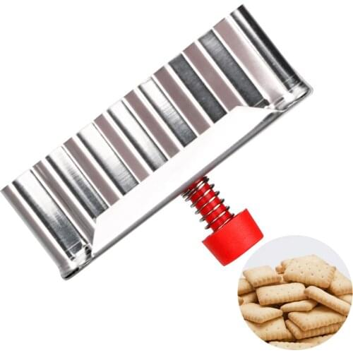 1pc Pastry Decorating Mould Fondant Pressed Cookie Mold Square Biscuit Cutter Baking Tools Stainless Steel Plunger Cookie Cutter