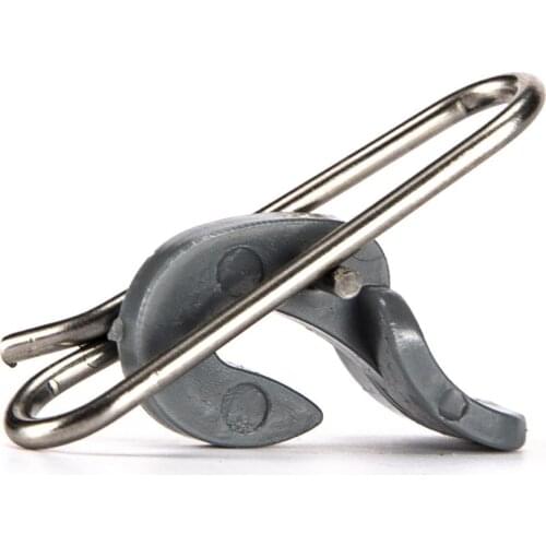 10Pcs Fishing Bait Clip Strong Nice Swivels Lock Snaps Fishing Accessories Connector Lure Clip Rolling Swivels Sea Fishing 4