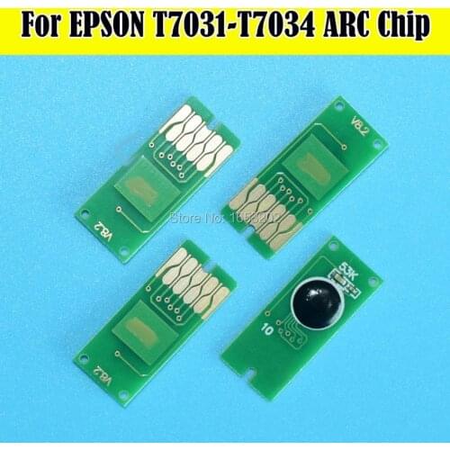 2 Set Auto Reset ARC Chip For Epson T7031-T7034 T7031 For Epson WP-4025 WP-4015 WP-4515 WP-4525 WP-4535 WP-4545 Cartridge Chips