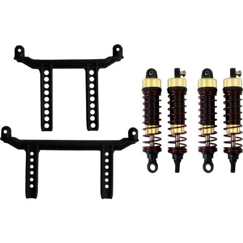 2PCS Shell Support 30-SJ04 Spare Parts with 2Pair Shock Absorber Parts Upgrade Hydraulic Shock Absorber