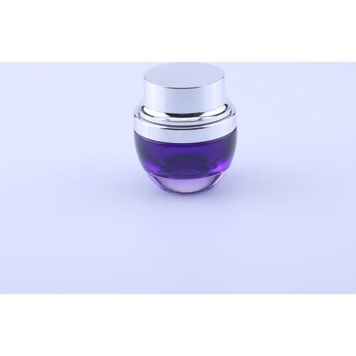 200PCS Purple Glass Refillable Ointment Bottles Empty Cosmetic Jar Pot Eye Shadow Face Cream Container 30g