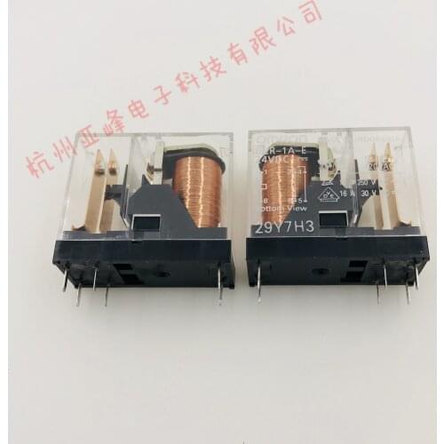 5pcs Relay G2R-1A-E-12VDC G2R-1A-E-24VDC 250V 16A 6pin G2R-1A-E 12V/24VDC power relay