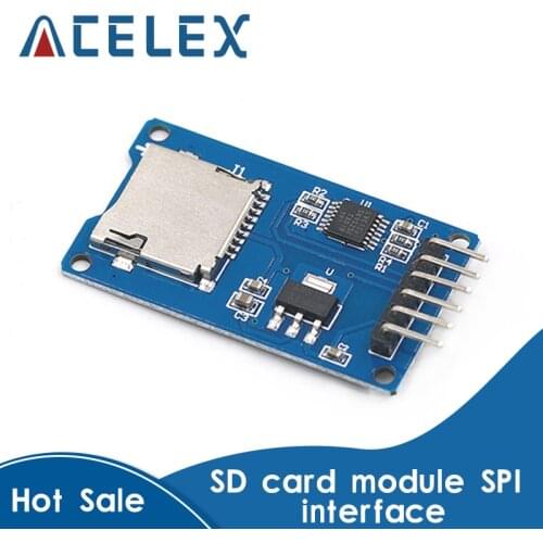 50pcs Micro SD Card & SDHC(high-speed card) Mini TF Card Reader Module SPI Interfaces with Level Converter Chip