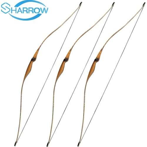 54inch 10-35 Ibs Traditional Handmade Long Bow Recurve Bow Making of High Quality Laminated Technological Wood Comfortable grip
