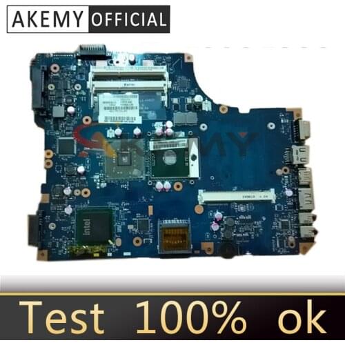 AKEMY Laptop Motherboard For Toshiba Satellite L500 L550 GM45 DDR2 K000080430 KSWAA LA-4981P Main board Free cpu full tested