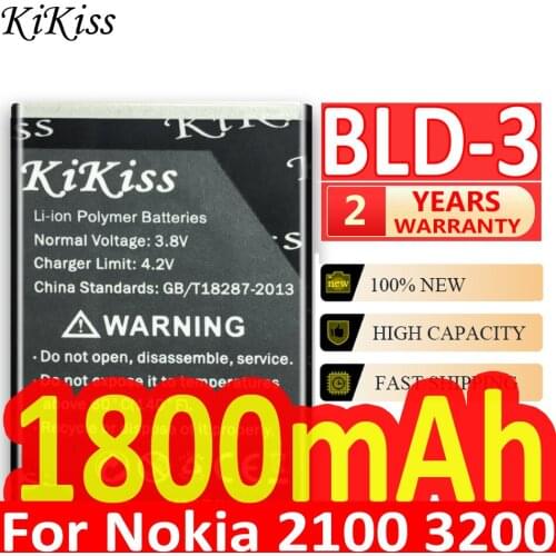 1800mAh BLD-3 battery for Nokia 7210 3300 2100 6220 6200 6610 6610 7250 I6260 6610i 7250i High Capacity Battery BLD3 BLD 3
