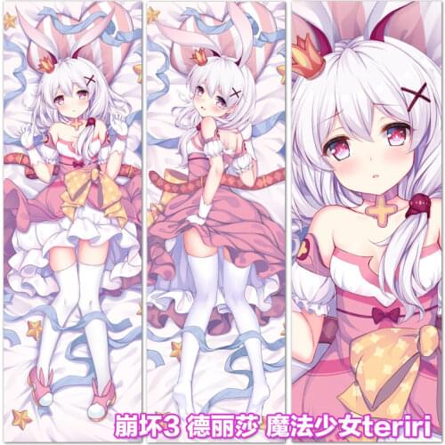 Anime Honkai Impact 3 Theresa Apocalypse Cosplay Dakimakura Hugging Body Pillow Case Japanese Otaku Pillowcase Cushion Cover JSW